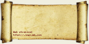 Tijana Aćimović vizit kartica